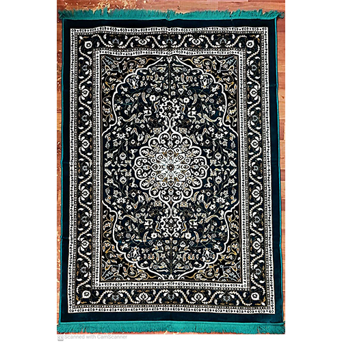 Floor Carpets - Hand-woven Cotton, Rectangle Size, Customizable Colors & Designs | Washable, Muslim-inspired Patterns For Homes & Hotels