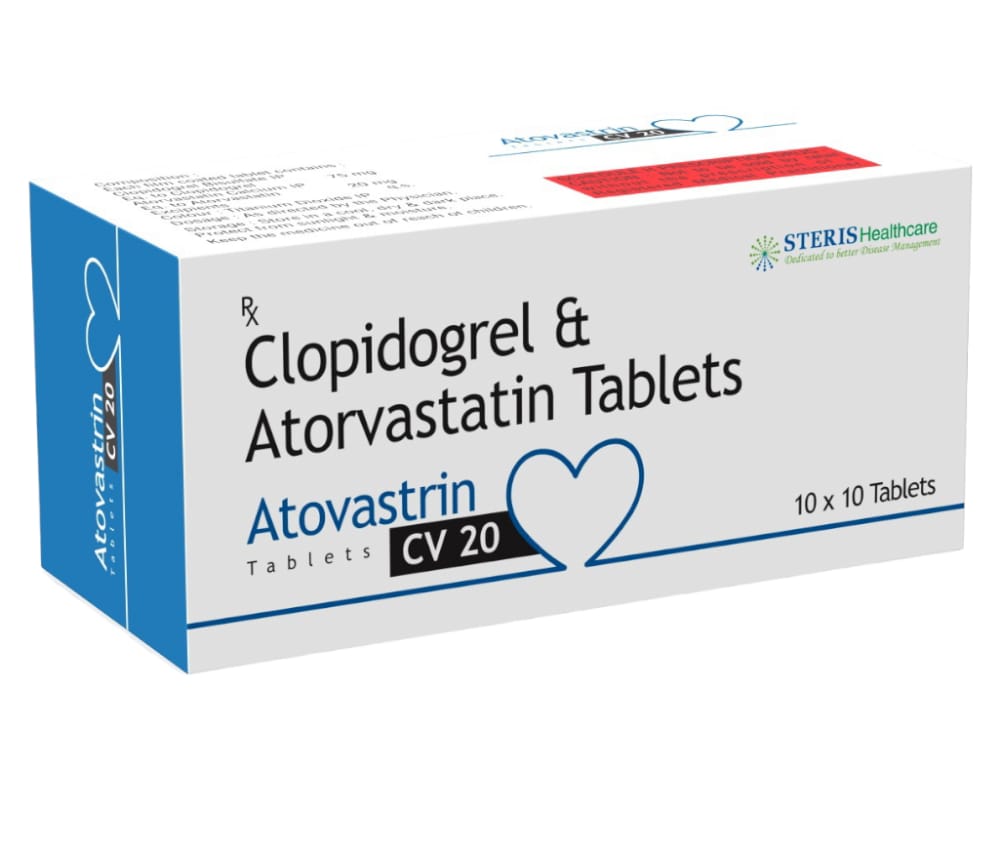 Atorvastatin & Clopidogrel 20mg - Drug Type: General Medicines