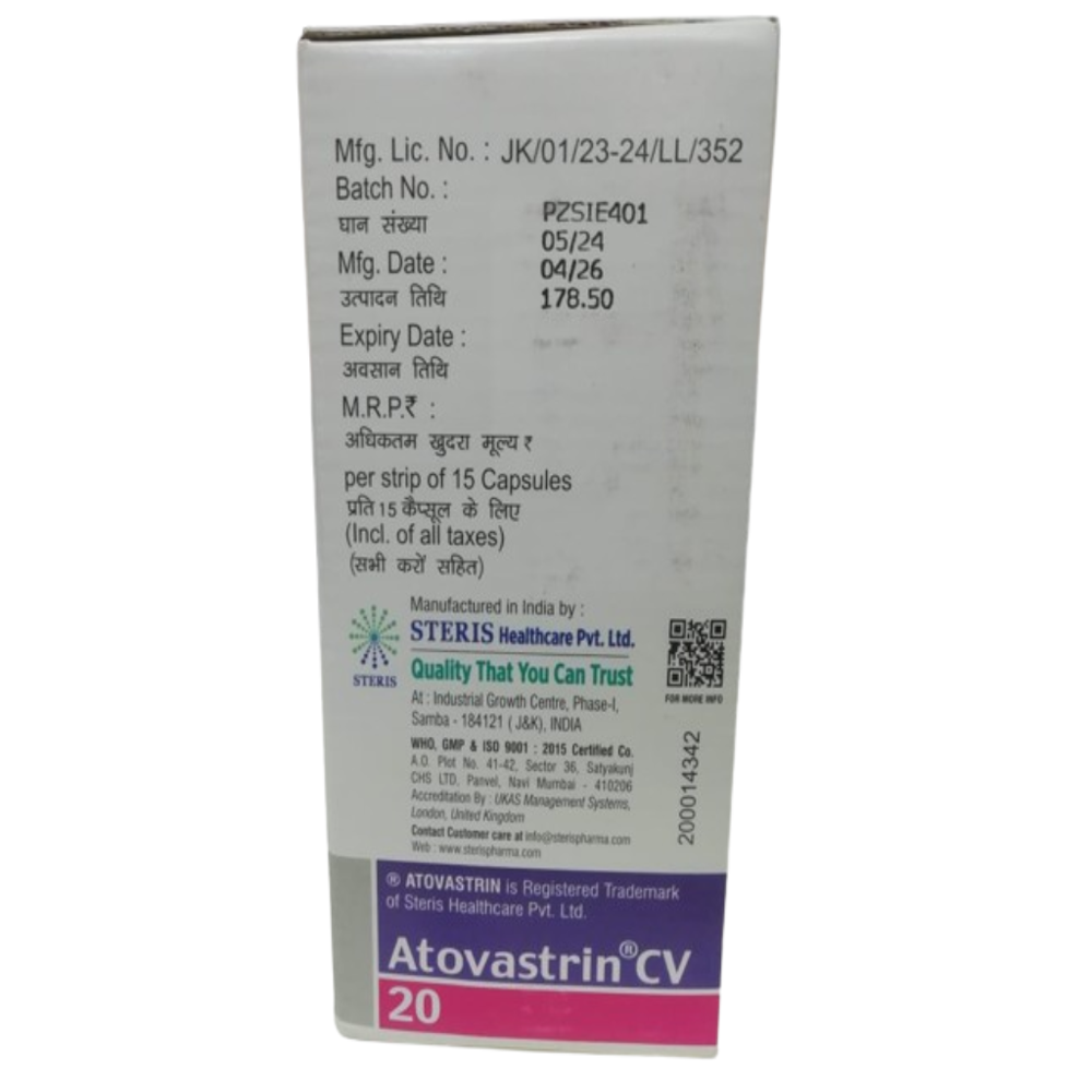 Atorvastatin & Clopidogrel 20mg