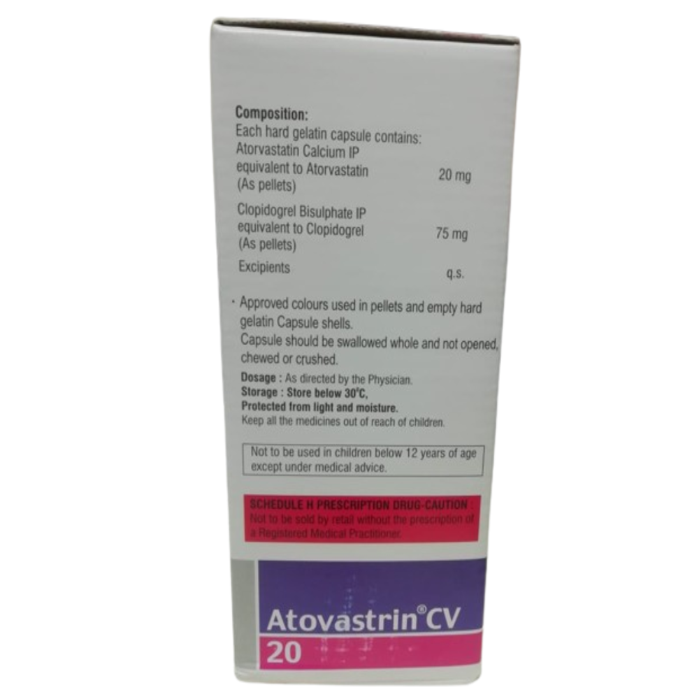Atorvastatin & Clopidogrel 20mg