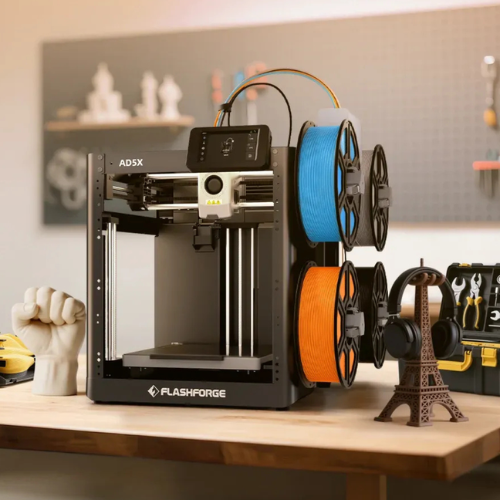 Flashforge Ad5x High Speed Multi Color 3d Printer 4 Color Printing 600mm Speed Easy Setup - Application: Industrial