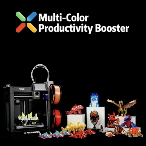 Flashforge AD5X High Speed Multi Color 3D Printer 4 Color Printing 600mm Speed Easy Setup