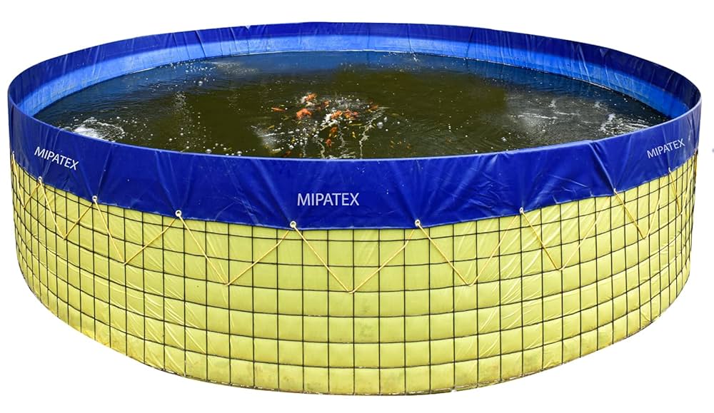Biofloc Fish Farming Tank 4 Diameter 450 Gsm (10000 Liter ) - Color: Blue