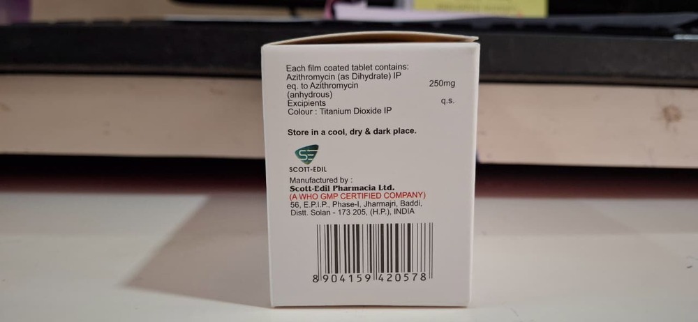 AZITHROMYCIN 250 MG TABLET