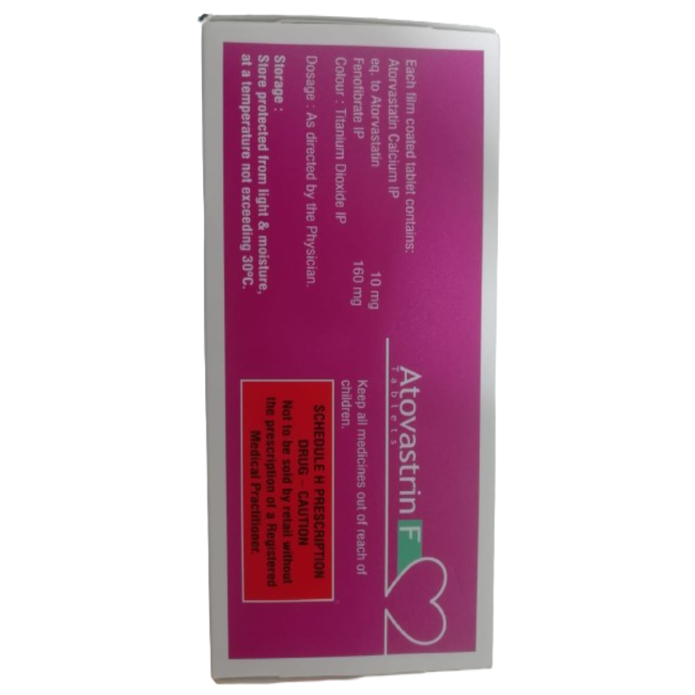 Atorvastatin (10mg), Fenofibrate (160mg)