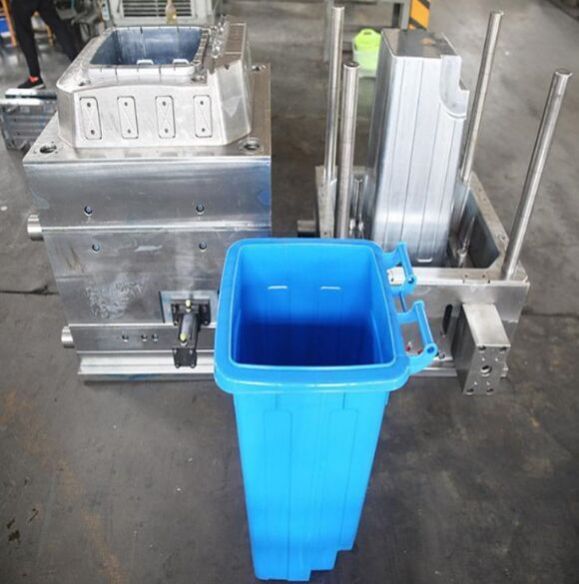 Plastic Dustbin Mould - Color: Silver