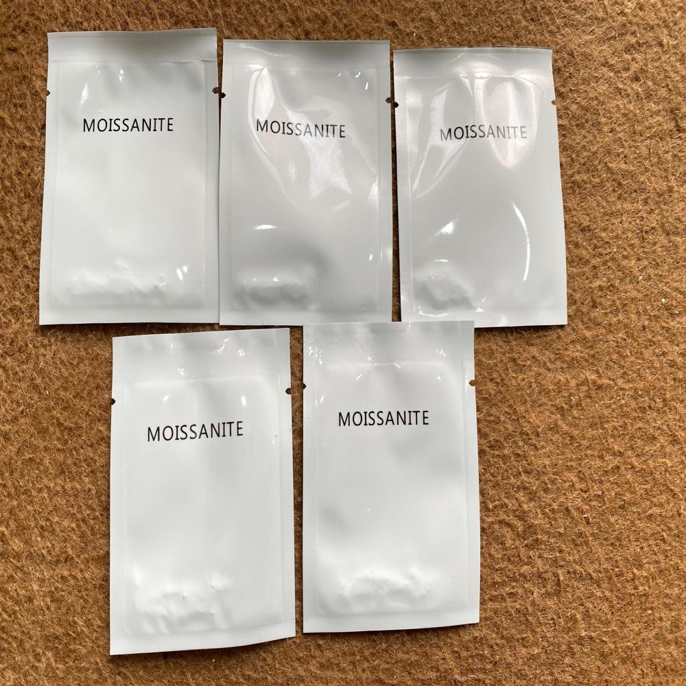 1.60-2MM Sealed pack Moissanite pouches 1 ct. each D VVS1 Clarity for jewelry