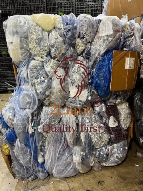 PVC medical sets on bales transparent Scrap - United States