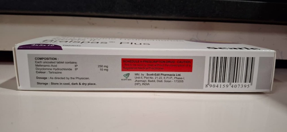 MEFENAMIC ACID + DICYCLOMINE HCL TABLET