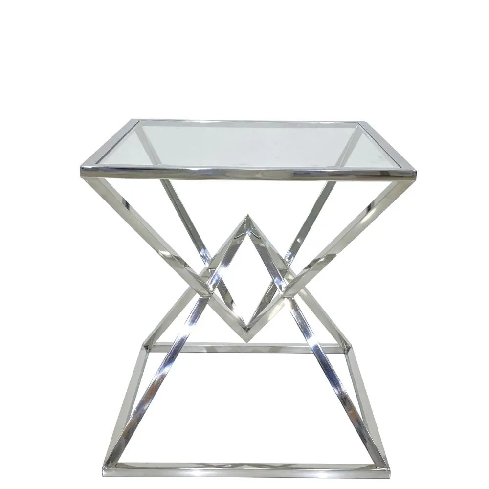 Custom Decorative Design Frame Metal Side Table For Living Room Bedroom - Assembly: No Assembly Required
