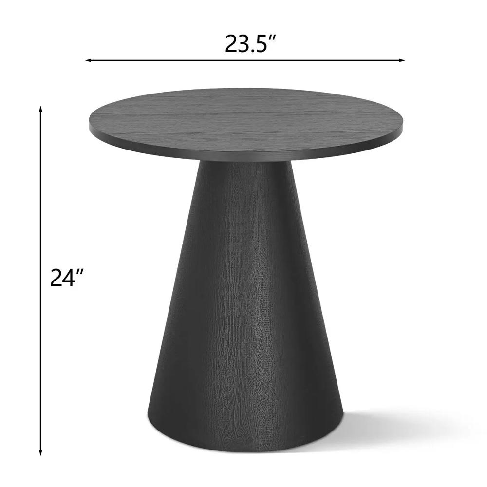Black Powder Coated Sheet Iron Metal Side Table Round Shape Metal Coffee Table From Indian Manufacturer - Assembly: No Assembly Required