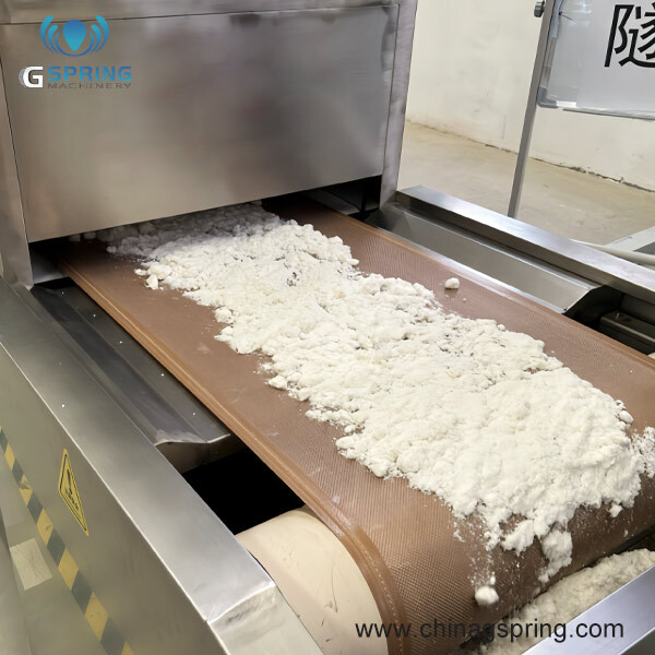 Industrial Tunnel conveyor belt Microwave Chemical Powder dryer