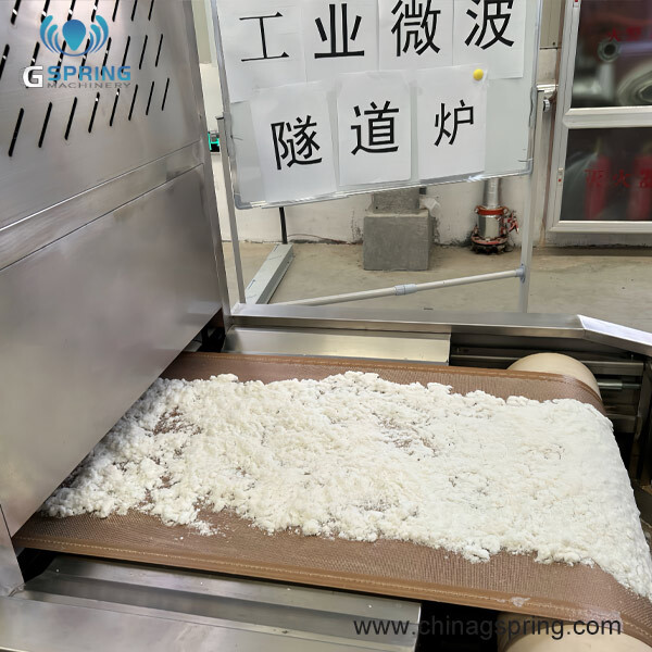 Tunnel conveyor belt Microwave Chemical Powder dryer