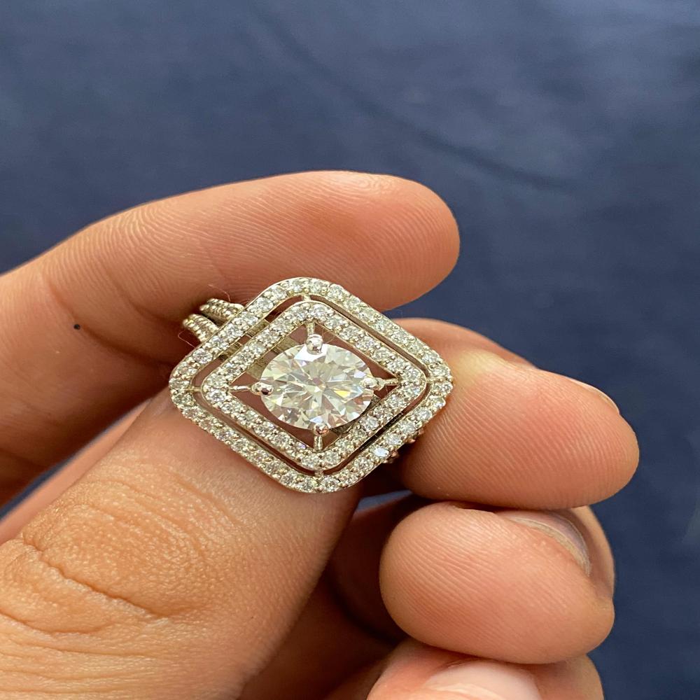 Moissanite Diamond Ring