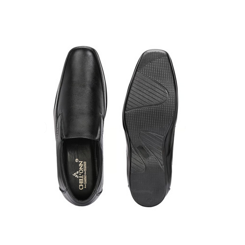 Mens Formal Shoes Without Lace - Color: Black