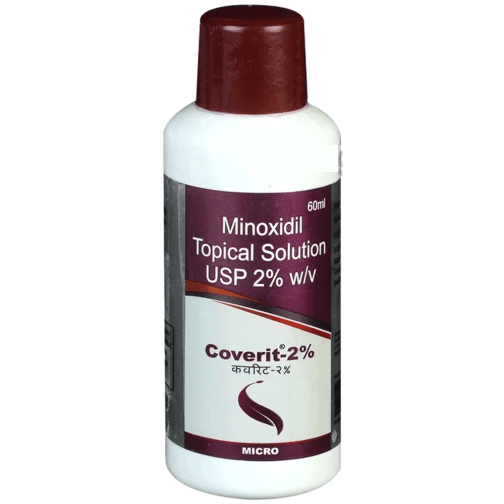 Coverit 2% Minoxidil Topical Solution 60ml