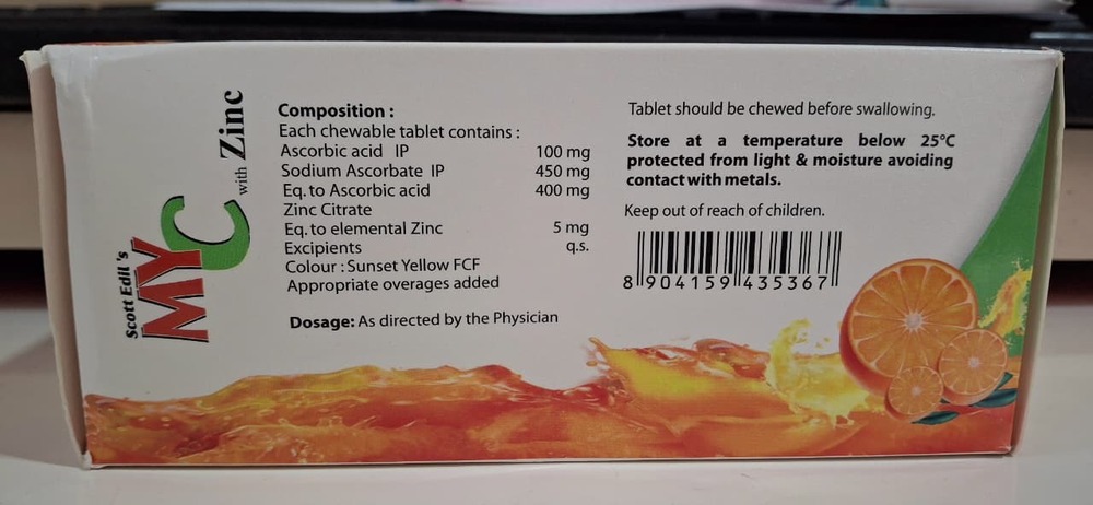 VITAMINS C+ ZINC TABLETS