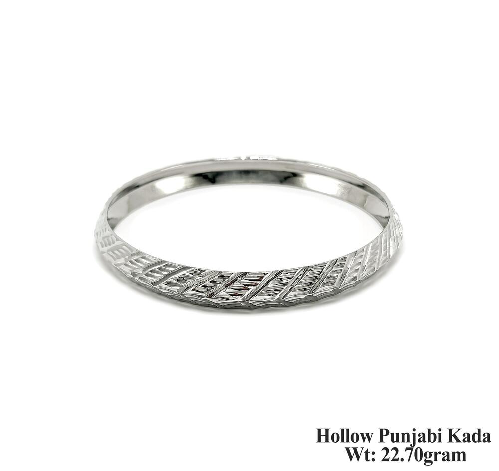 92.5 Silver New Design Hollow Punjabi Kada