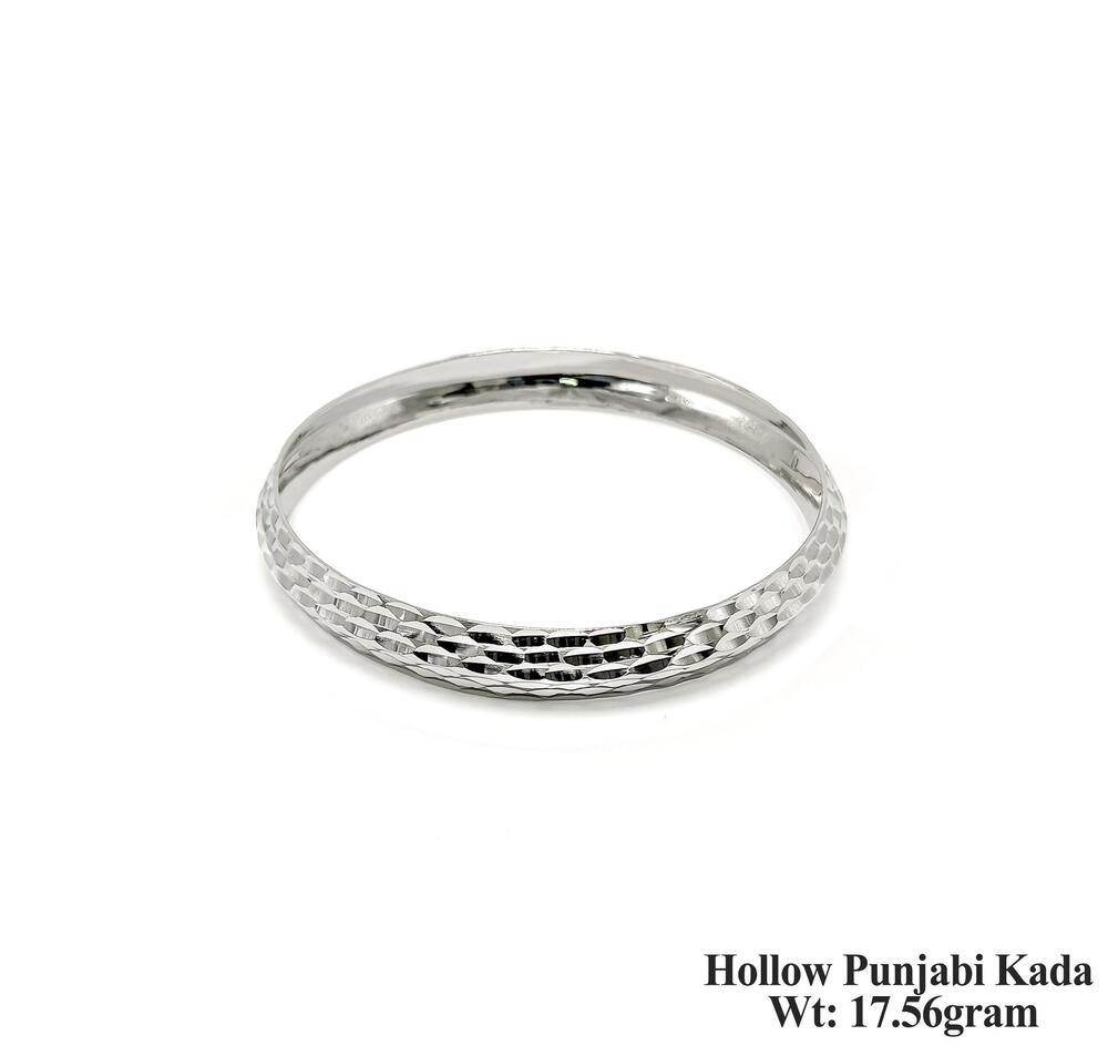 92.5 Silver New Design Hollow Punjabi Kada