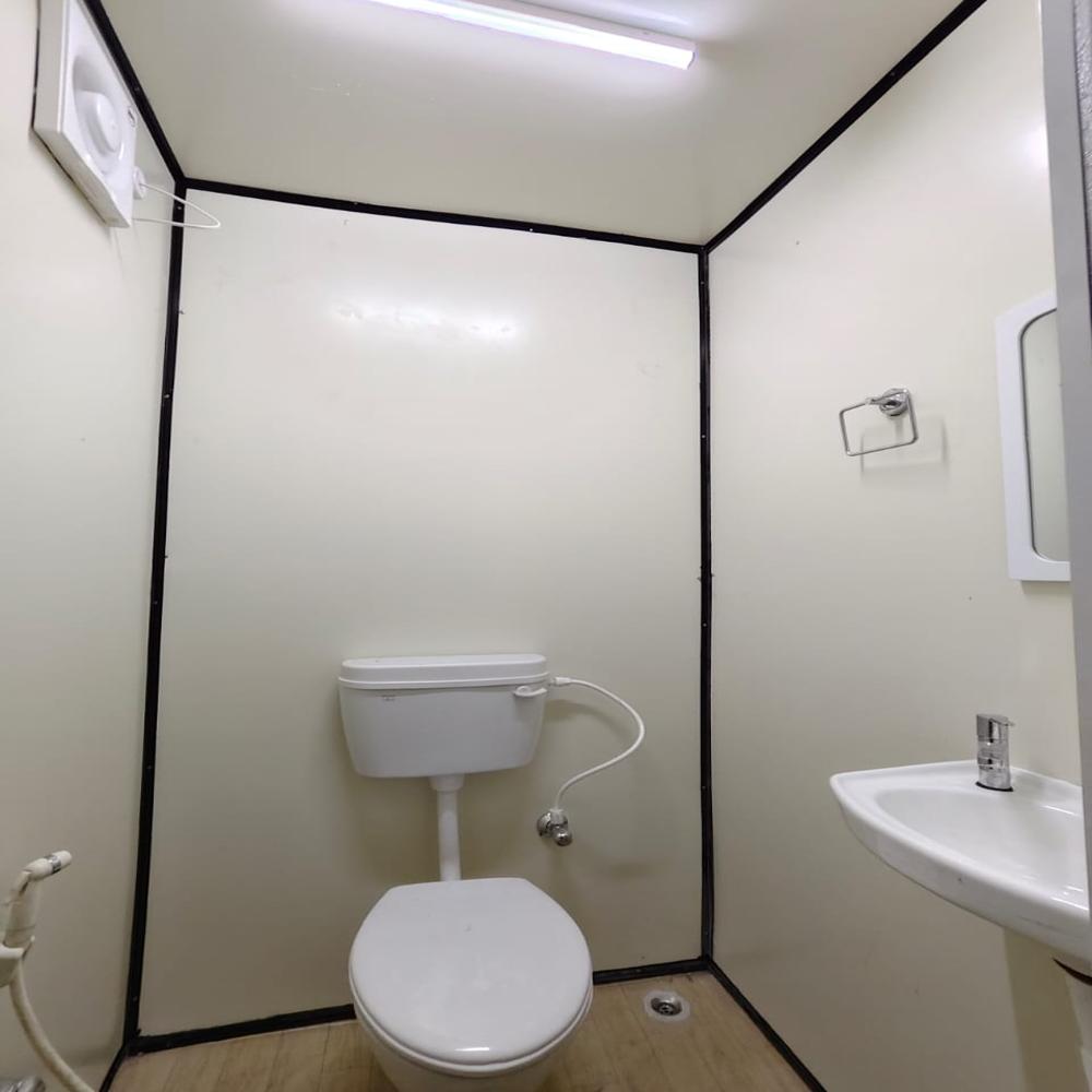 Ms Portable Toilet - Ms Roof, 8 Foot Height, 6.5x2.5 Foot Dimensions | High Wind Resistance, Customizable Color, Sliding Aluminum Windows