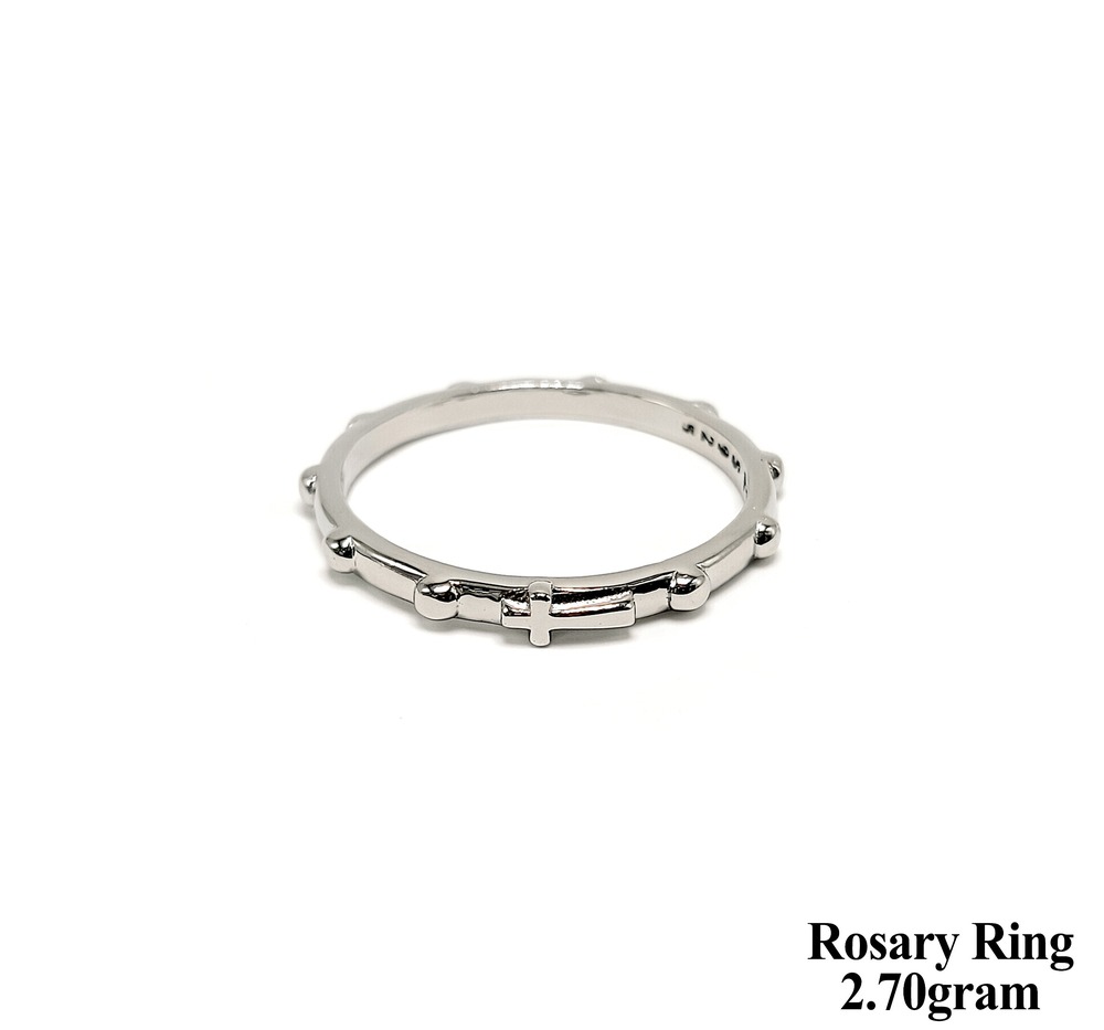 92.5 Silver New Design Rosary Ring