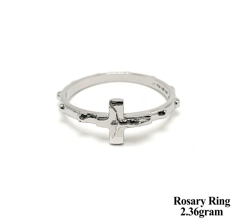 92.5 Silver New Design Rosary Ring