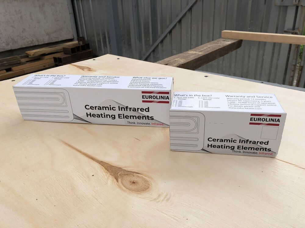 Ceramic Infrared Heaters - Color: White