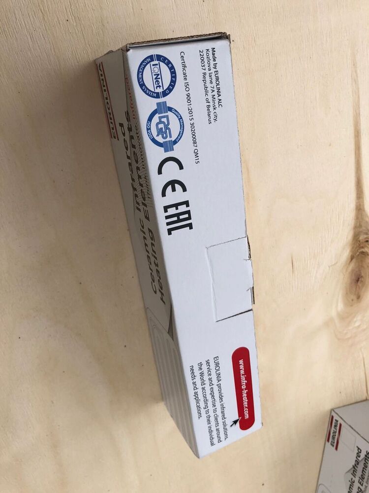 Ceramic Infrared Heaters - Color: White