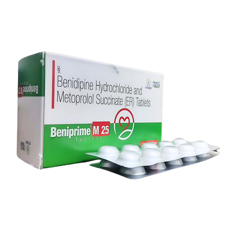 Benidipine (4mg), Metoprolol Succinate (25mg)