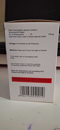 ITRACONAZOLE 100 MG CAP