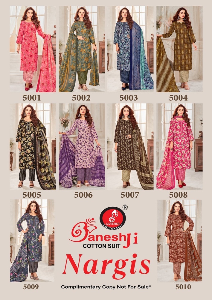 Ganeshji Nargis Vol-5  Dress Material