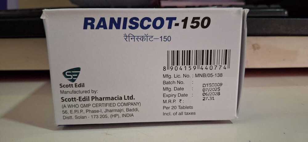 Ranitidine 150 Mg Tablet - Drug Type: General Medicines