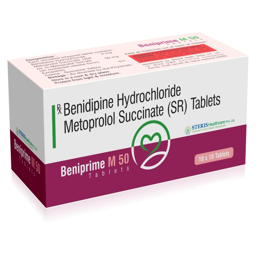 Benidipine (4Mg), Metoprolol Succinate (50Mg) - Drug Type: General Medicines