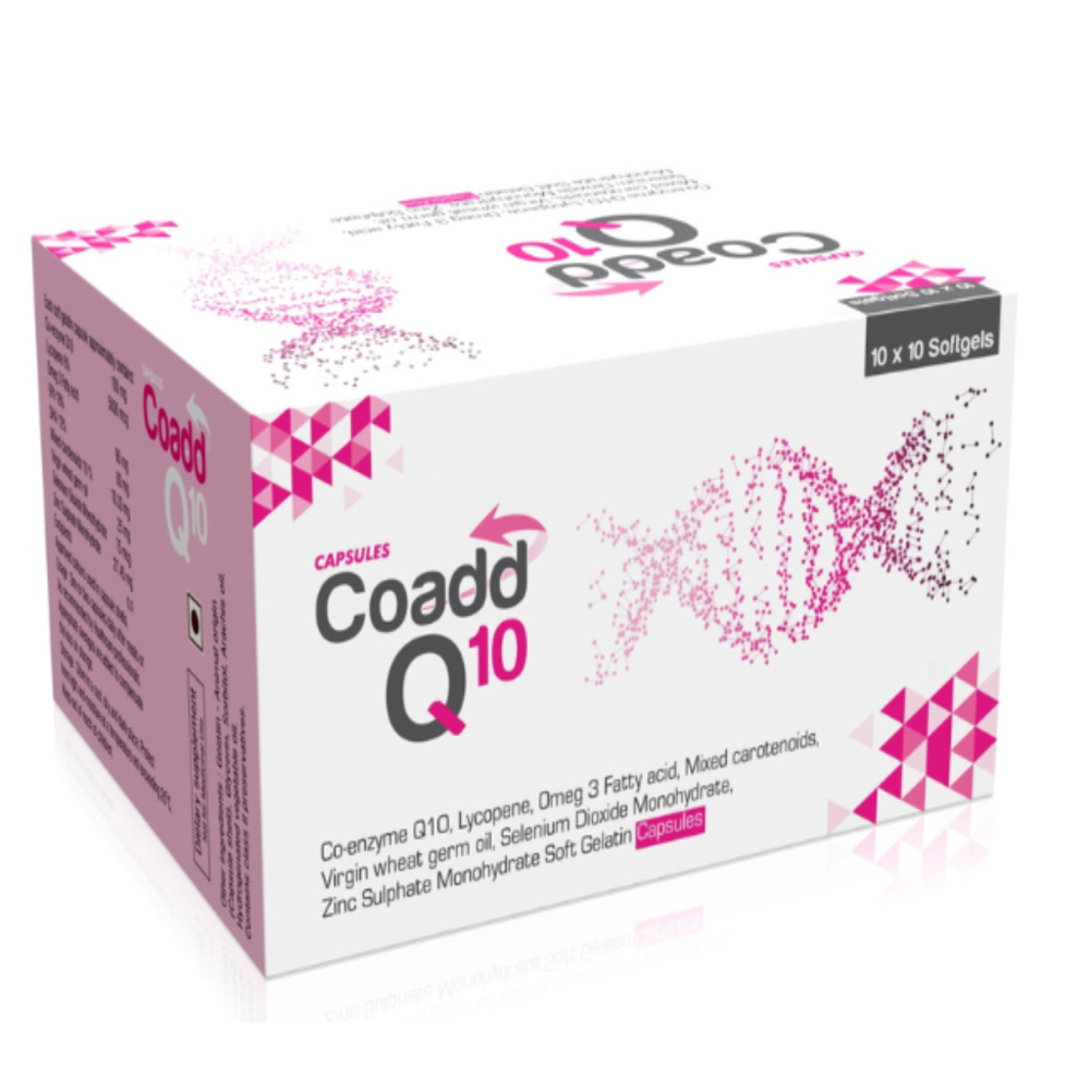 Co Enzyme Q10+Lycopene+Omega 3 Fatty Acid + Carotenoid+ Wheat Germ Oil + Selenium+Zinc Sulphate - Drug Type: General Medicines