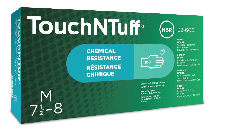 Ansell TouchNTuff 92-605 Disposable Nitrile Gloves