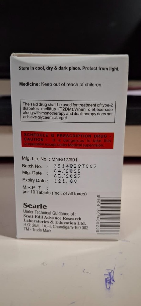 Glimepride + Metformin Hcl + Pioglitazone Hcl Tablet - Drug Type: Injection