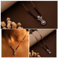 18k Gold Lab Grown Diamond Mangalsutra, Halo Pear & Marquise Cut Ef/vvs Pendant Necklace - Diamond Clarity: Vvs1