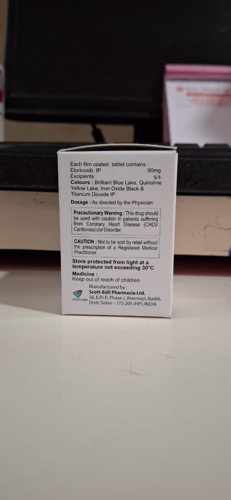 Etoricoxib 90 Mg Tablet - Drug Type: General Medicines