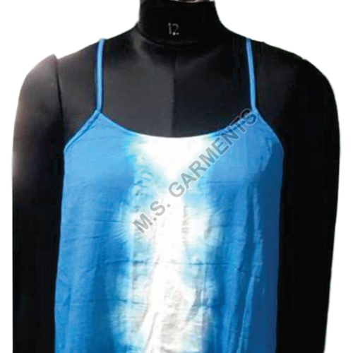 Casual Wear Tie Dye Tunic Dress - Color: Sky Blue