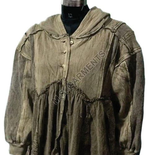 Ladies Designer Hooded Jacket