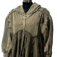 Ladies Designer Hooded Jacket - Color: Green