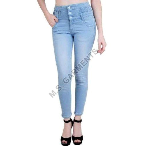 Ladies Skinny Denim Jeans - Color: Blue