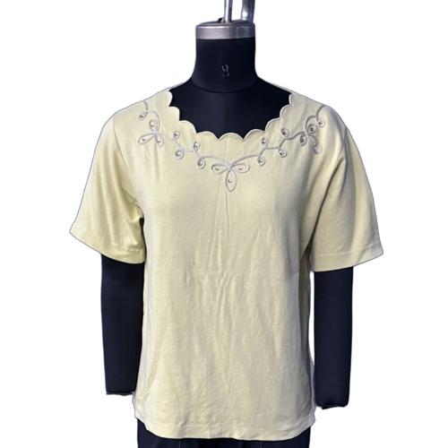100% Cotton Embroidered Top - Gender: Female