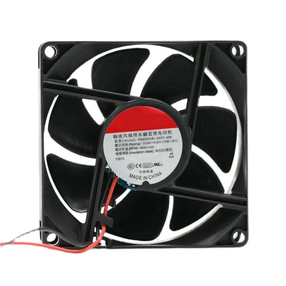 SUNON PE80254B1-000C-A99 DC48V 5.48W 4800RPM 8025 8cm 2-Wire BALL PLASTIC Inverter Axial Cooling Fan