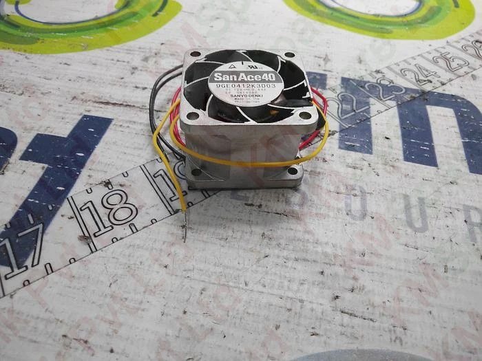 Sanyo Denki 9GE0412K3D03 12V DC 0.85A 4028mm Silver METAL Industrial Axial Cooling Fan