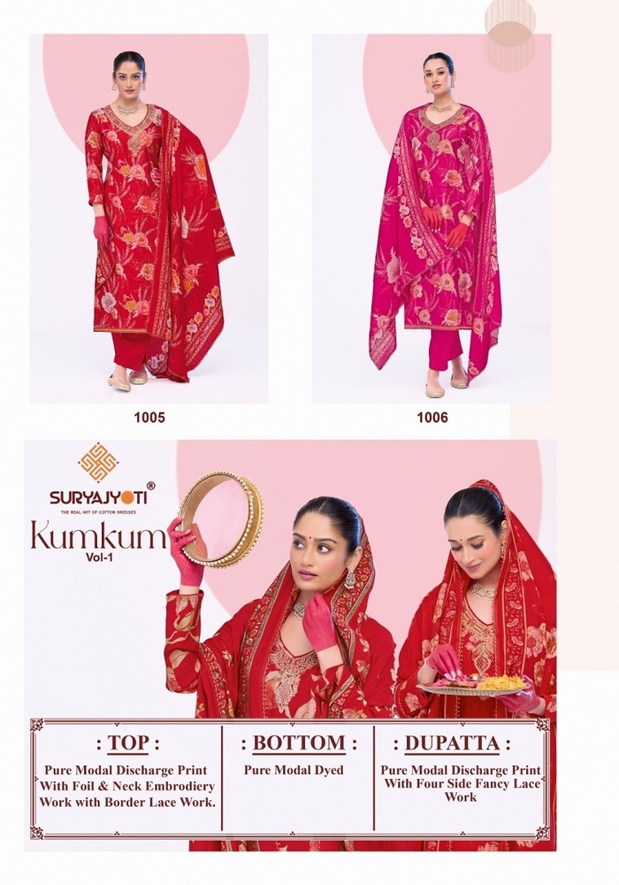 Suryajyoti Kumkum Vol-1  Dress Material
