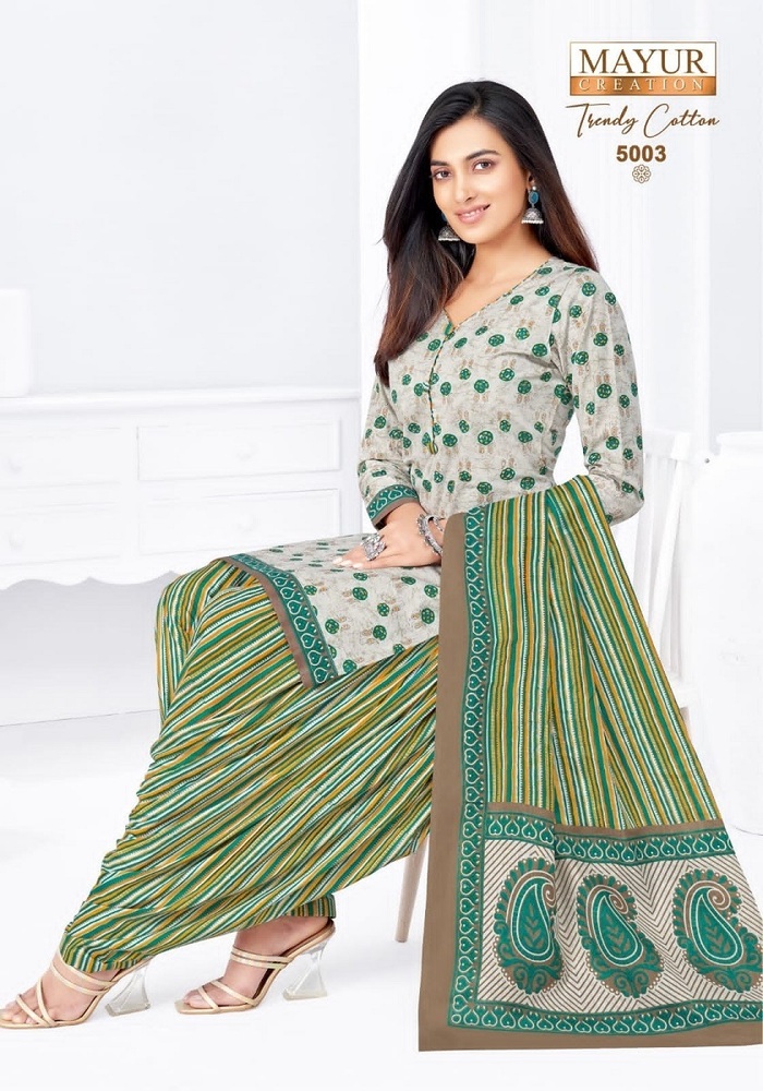 Mayur Trendy Cotton Vol-5  Dress Material