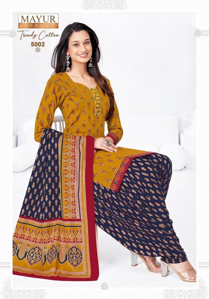 Mayur Trendy Cotton Vol-5  Dress Material