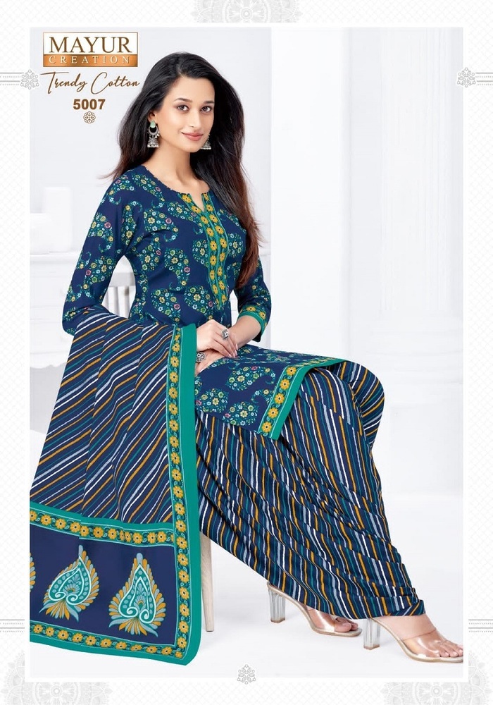 Mayur Trendy Cotton Vol-5  Dress Material