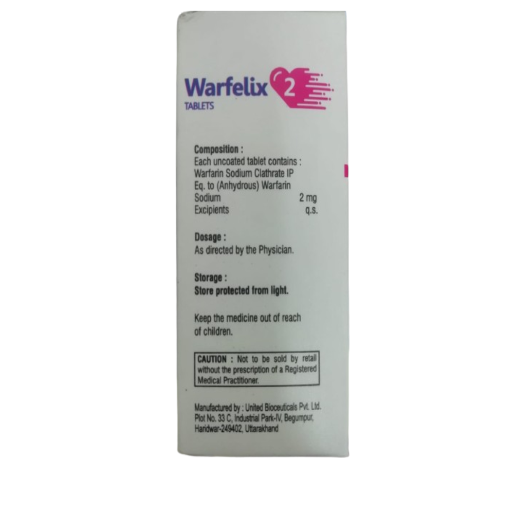 Warfarin sodium IP (2mg)